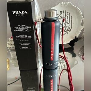 Prada glass water bottle